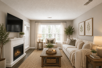 Open concept floor plans